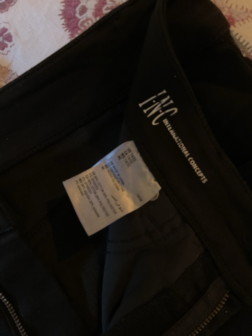 INC International Concepts Black Skinny Stretch jeans - Picture 5 of 8